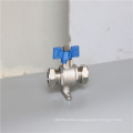 Stainless Steel 304 Manual Female Thread Butterfly Handle Mini Ball Valve